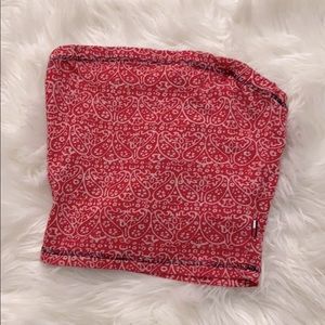 Red Tommy Hilfiger tube top
